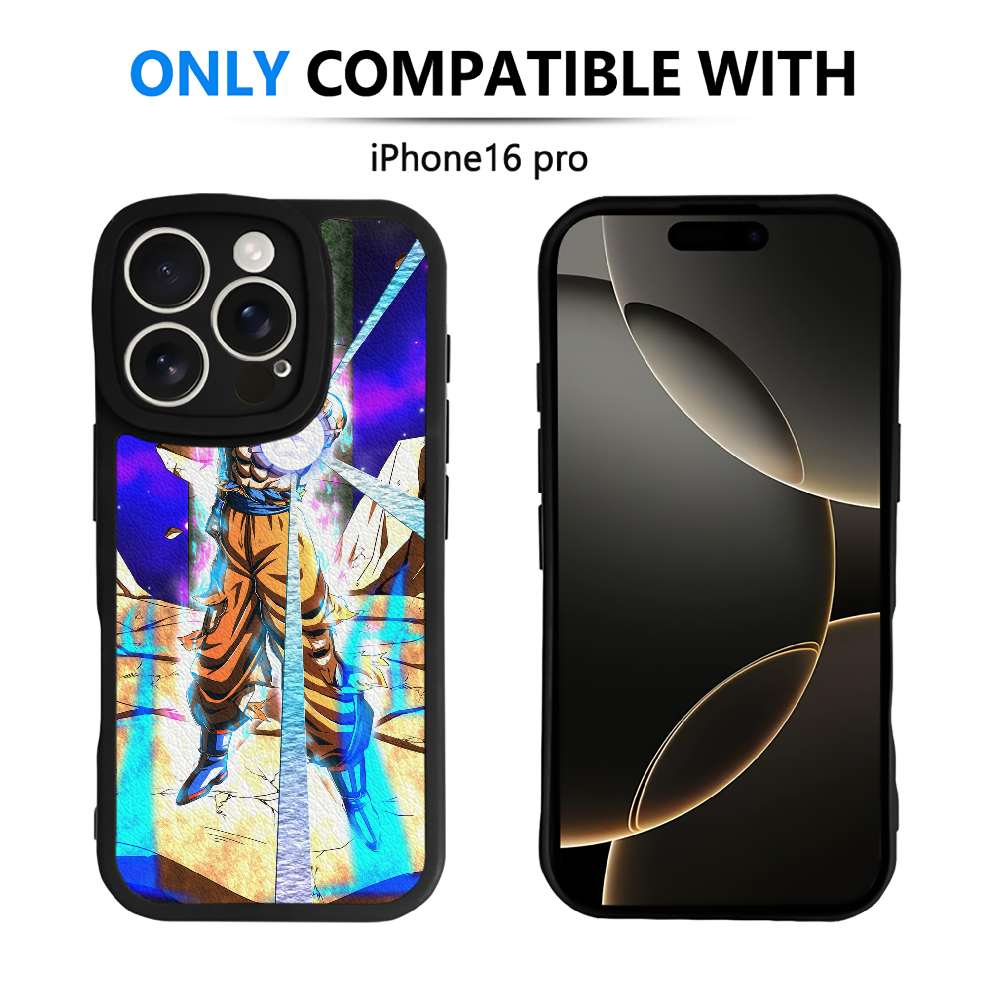 （画像用） ドラゴンボール DRAGON BALL 【iPhone 16シリーズ対応】シリコンスマホケース（レザー調） 材質：シリコン